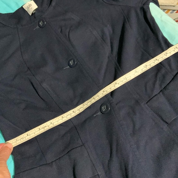 Cabi $198 Lido Jacket Size M Navy Blue Ponte Knit 3 button Coat/ Blazer #5093 - Picture 8 of 9